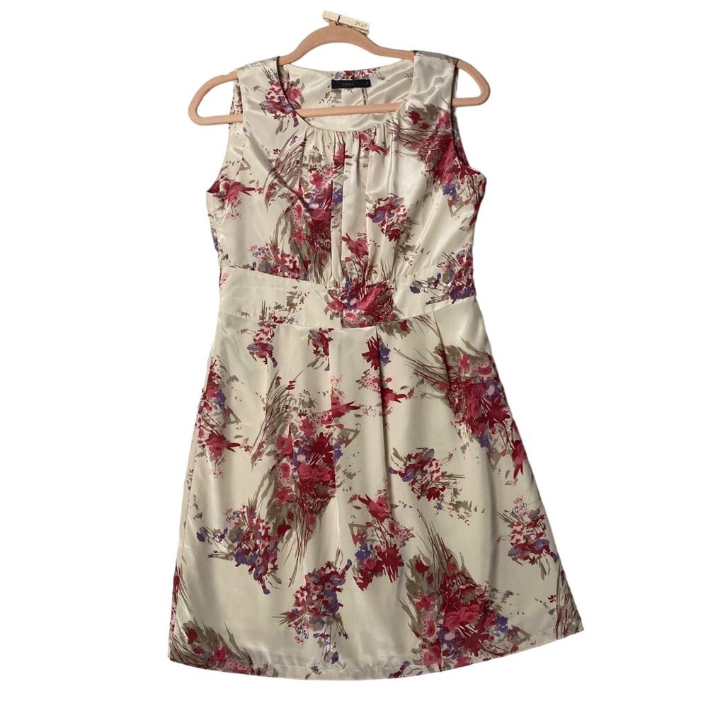 THML Sheath Cocktail Dress Women Small Abstract Floral Flower Bouquet Artsy Boho